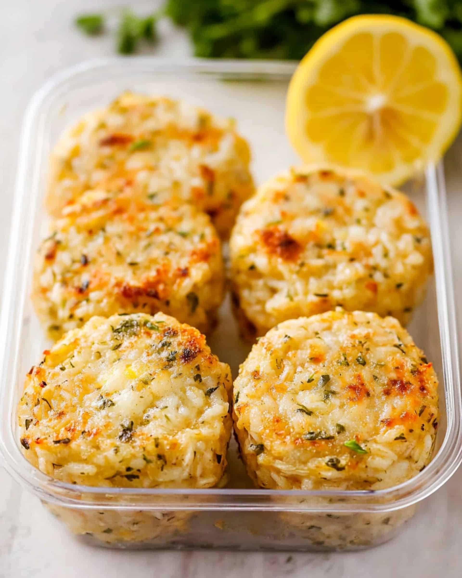 Lemon Butter Salmon Rice Muffins Recipe