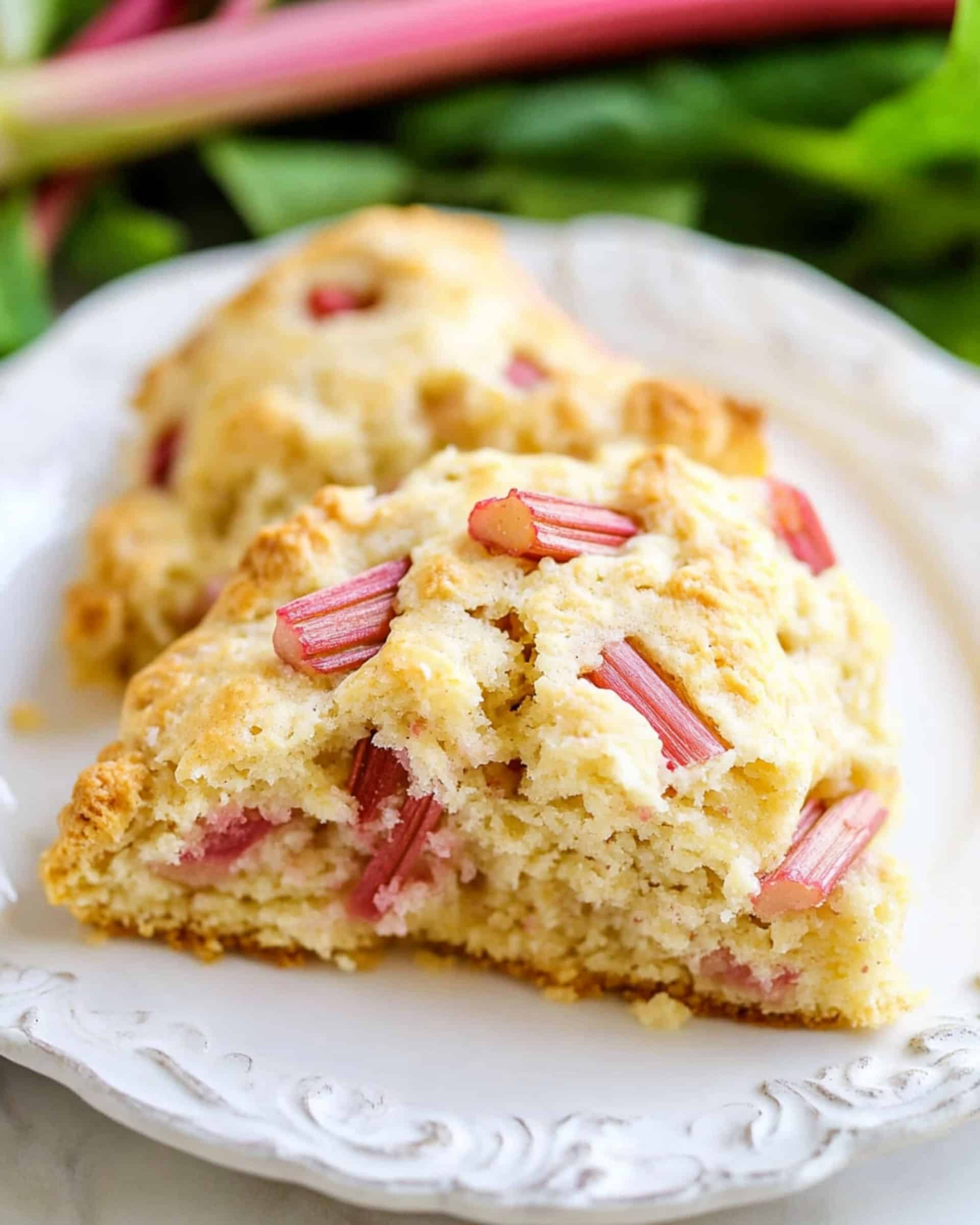 Easy Rhubarb Scones Recipe
