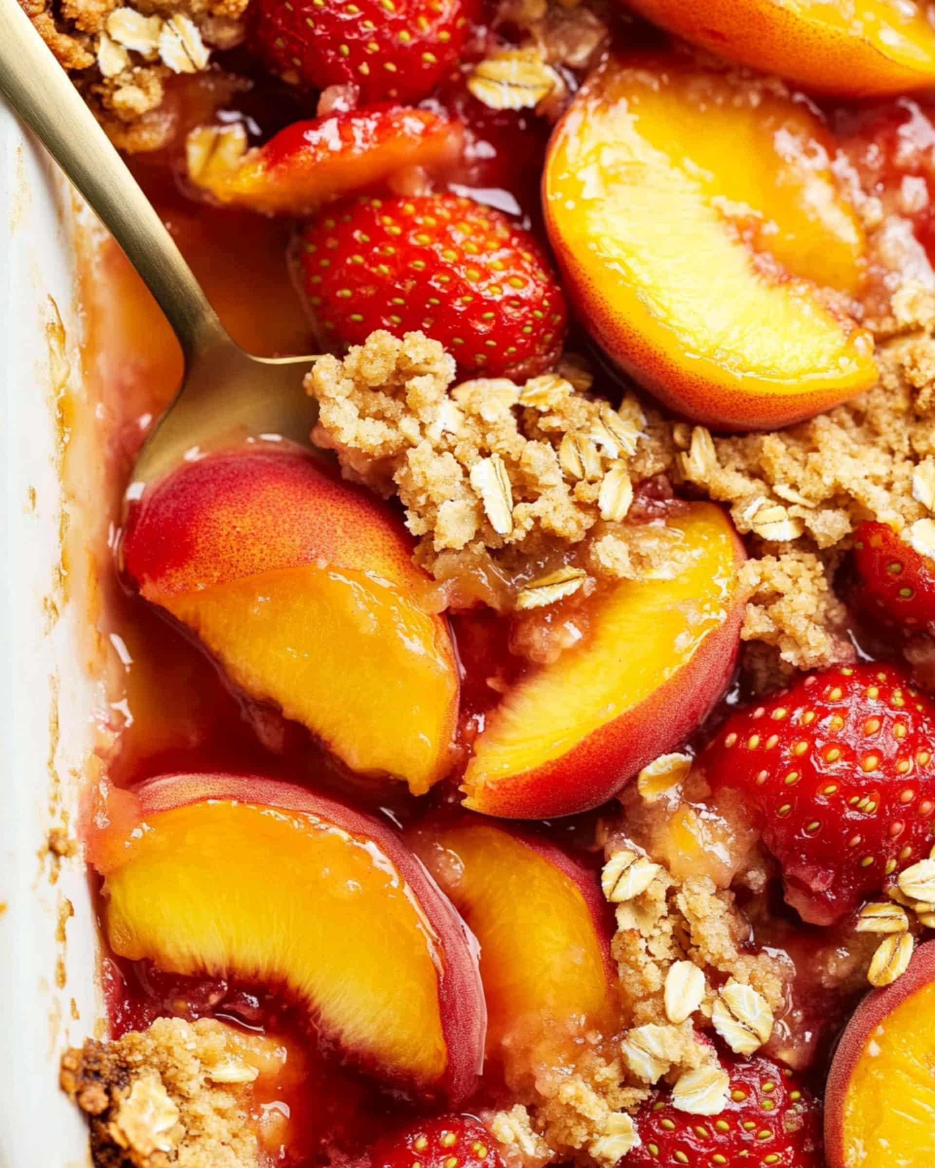 Strawberry Peach Crisp Recipe