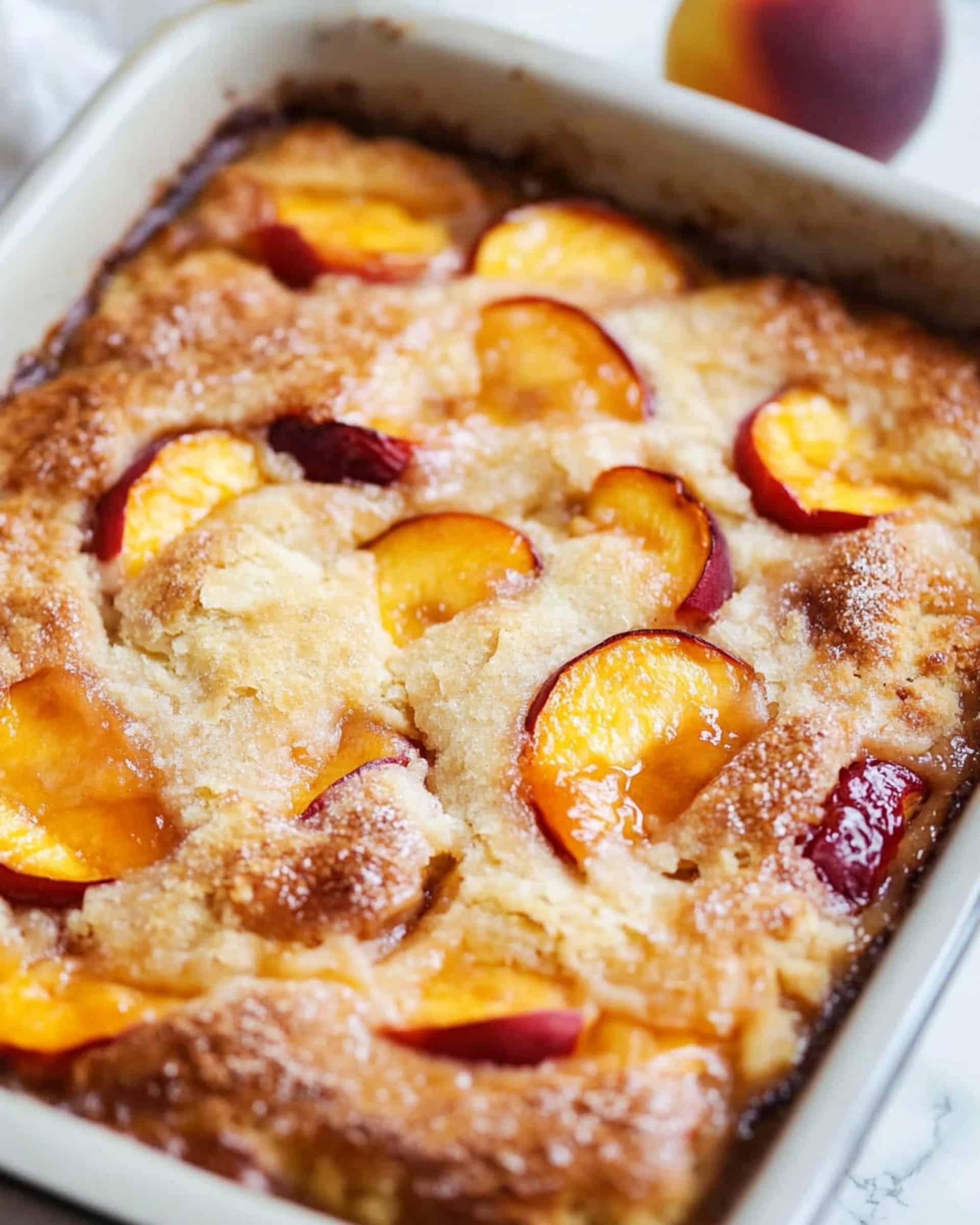 Easy Peach Custard Dessert Recipe
