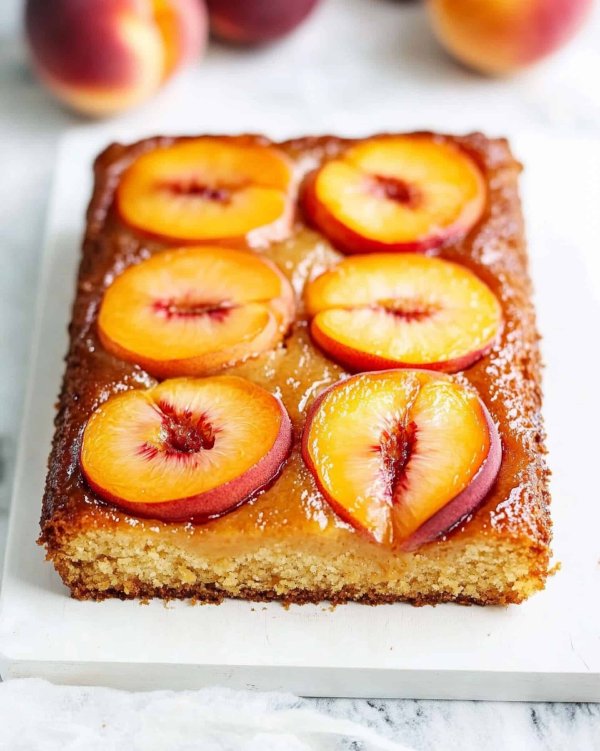 Easy Peach Custard Dessert Recipe