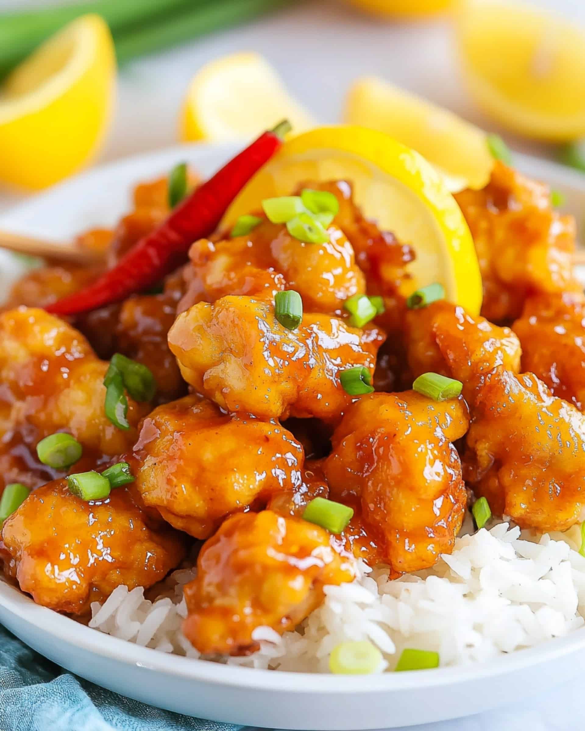 Easy Sticky Asian Lemon Chicken Recipe