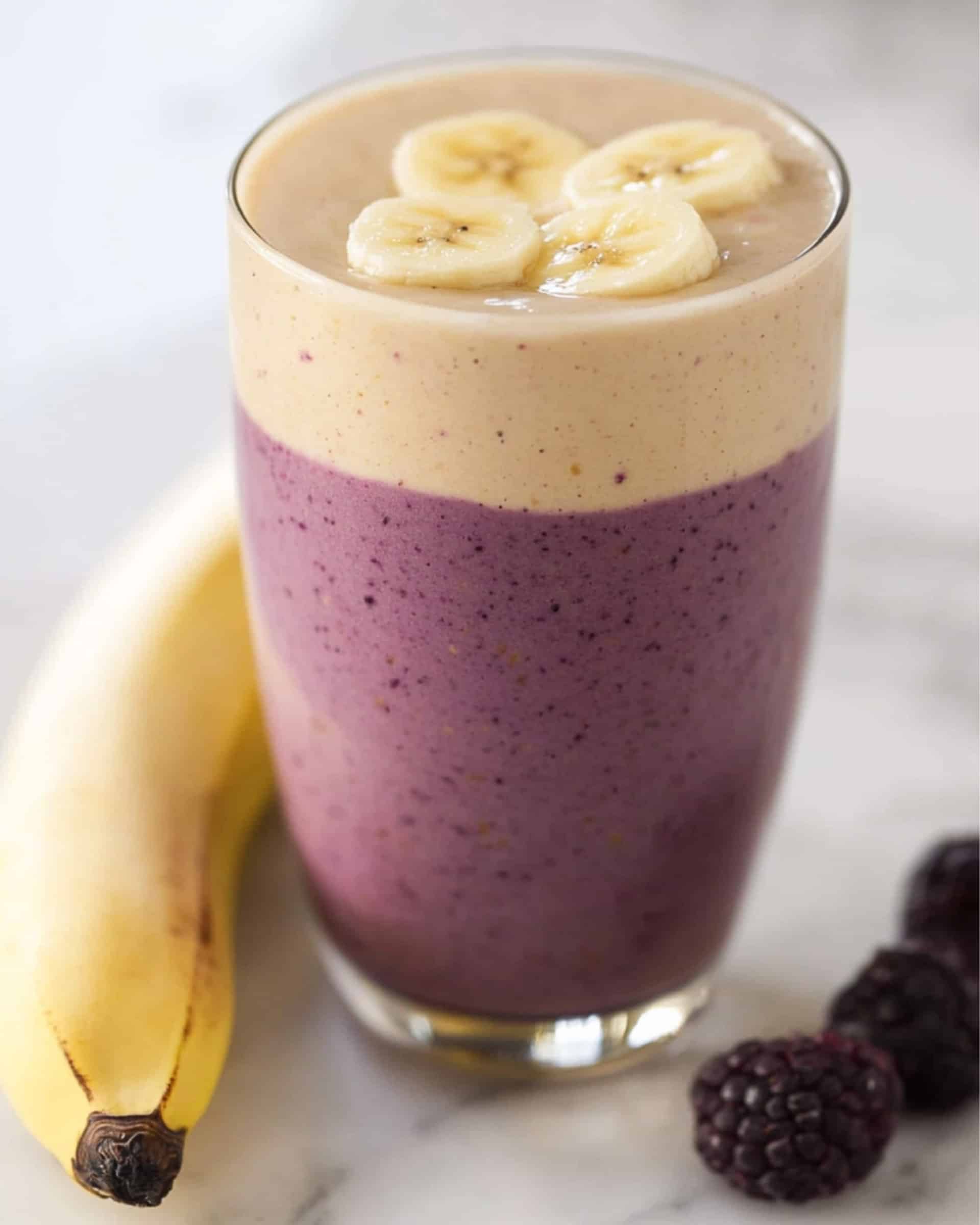 Blackberry Banana Protein Smoothie Recipe