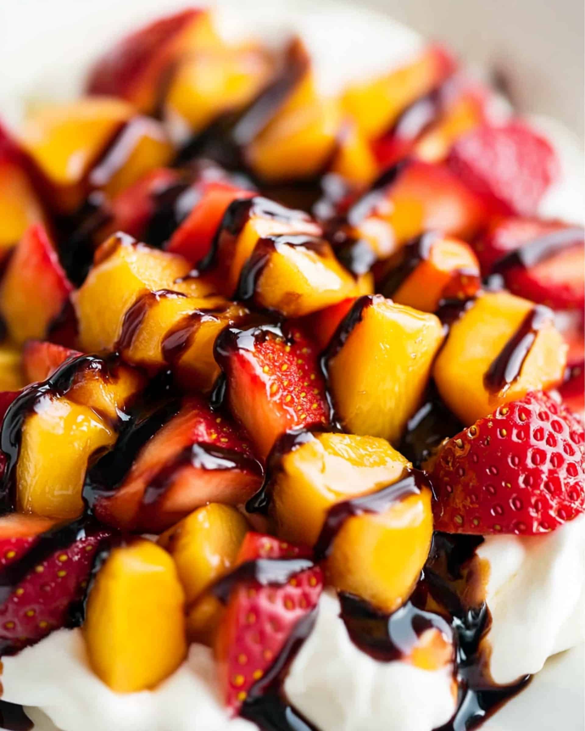 Whipped Honey Goat Cheese Dip with Balsamic Fruit Recipe