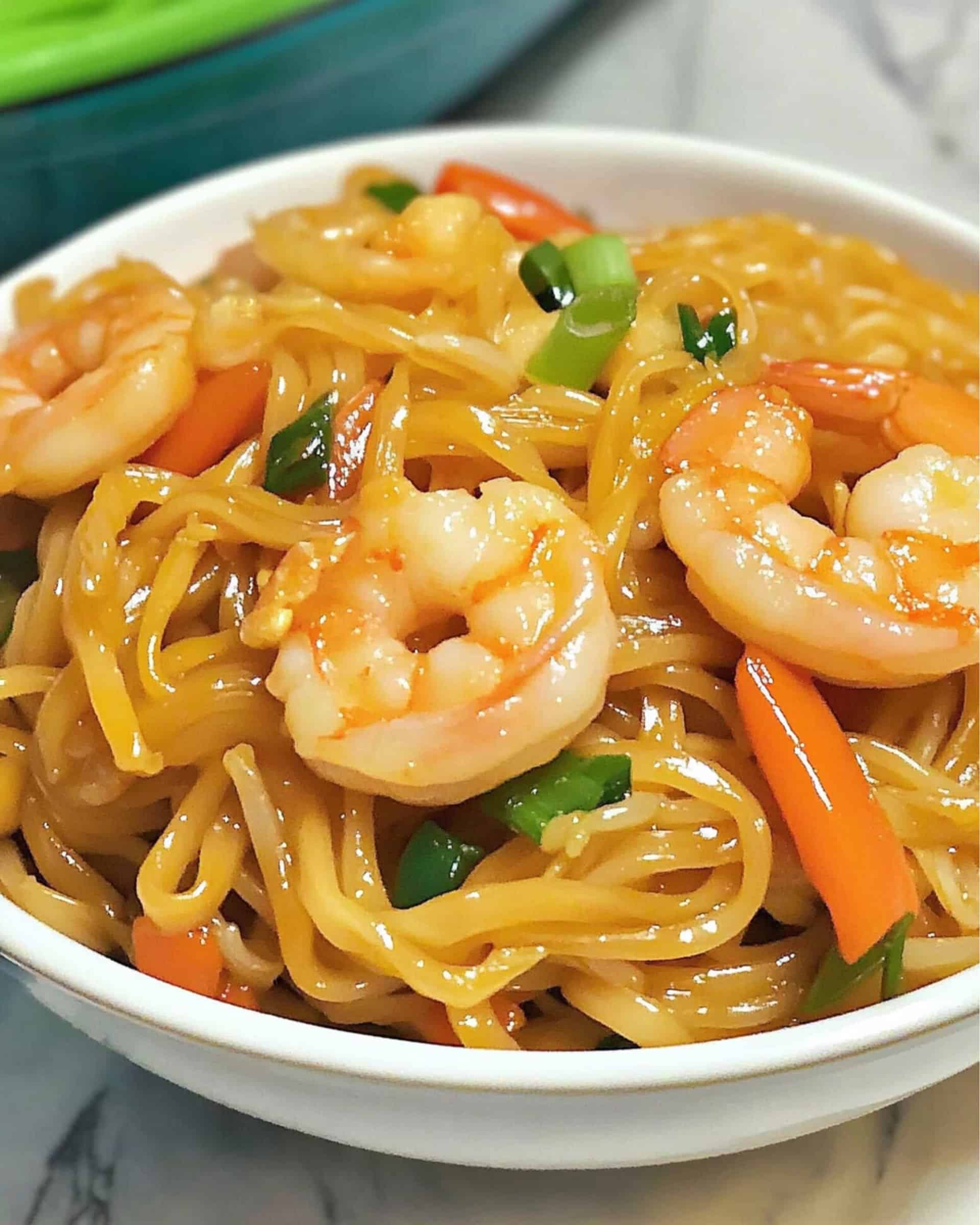 Instant Pot Shrimp Lo Mein Recipe