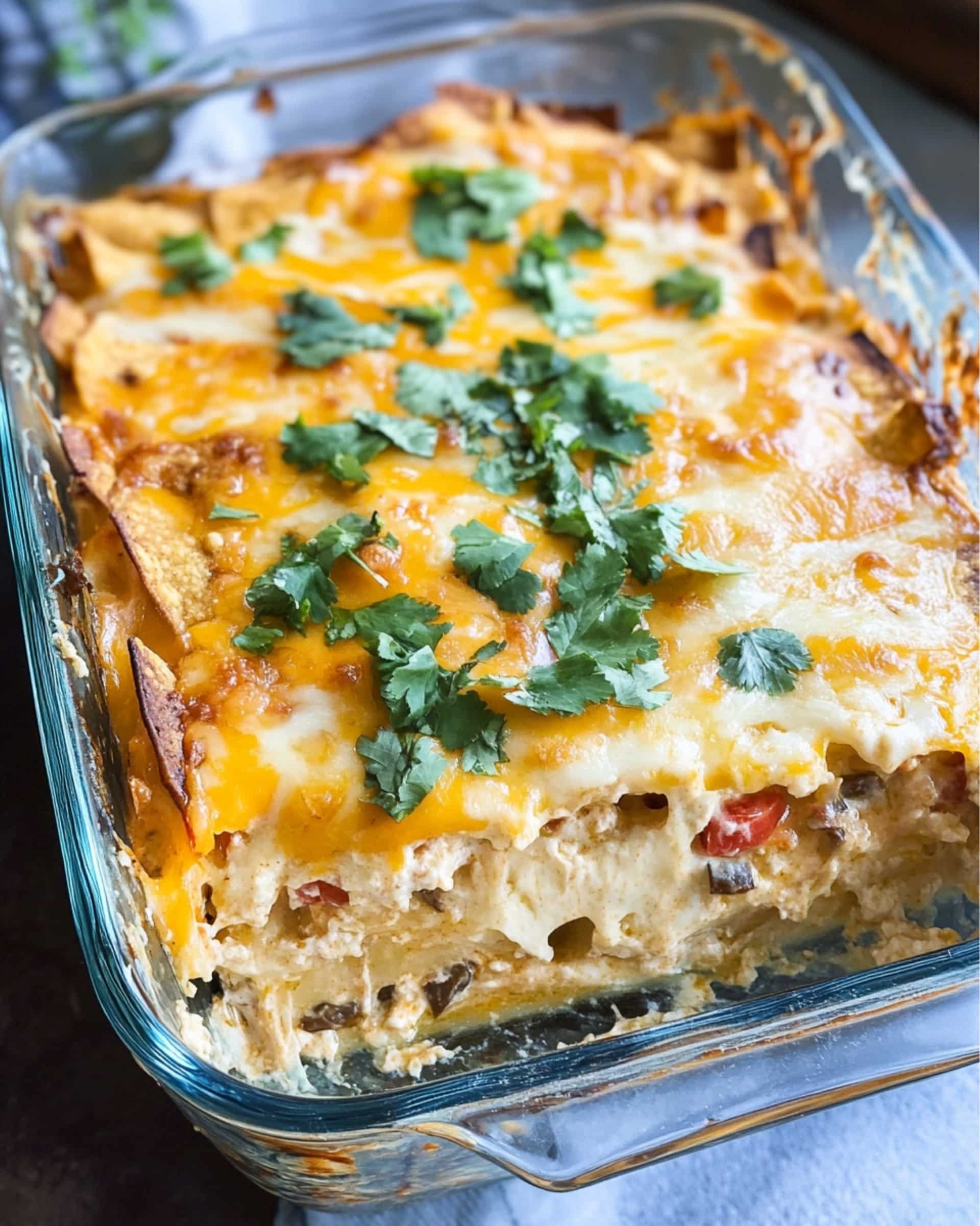 Cheesy Chicken Dorito Casserole Recipe
