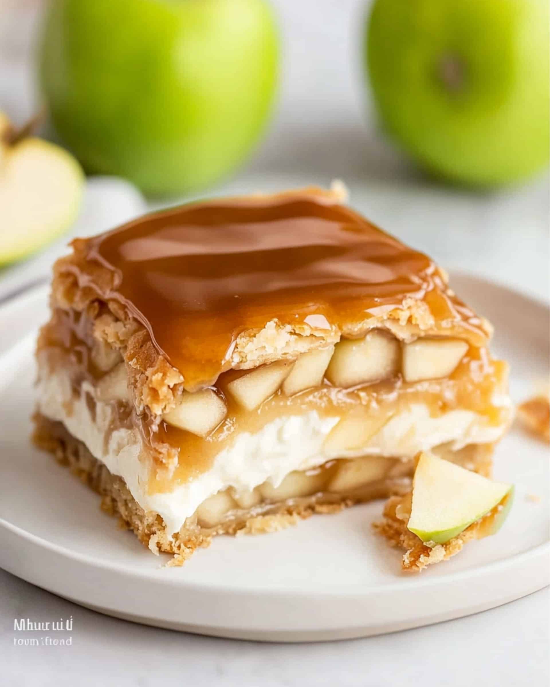 Caramel Apple Eclair Cake Recipe