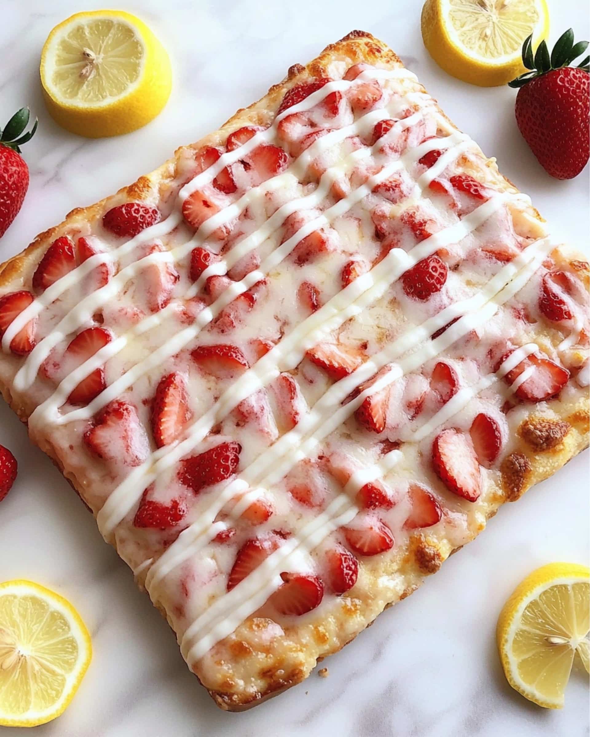 Strawberry Lemonade Sourdough Focaccia Recipe