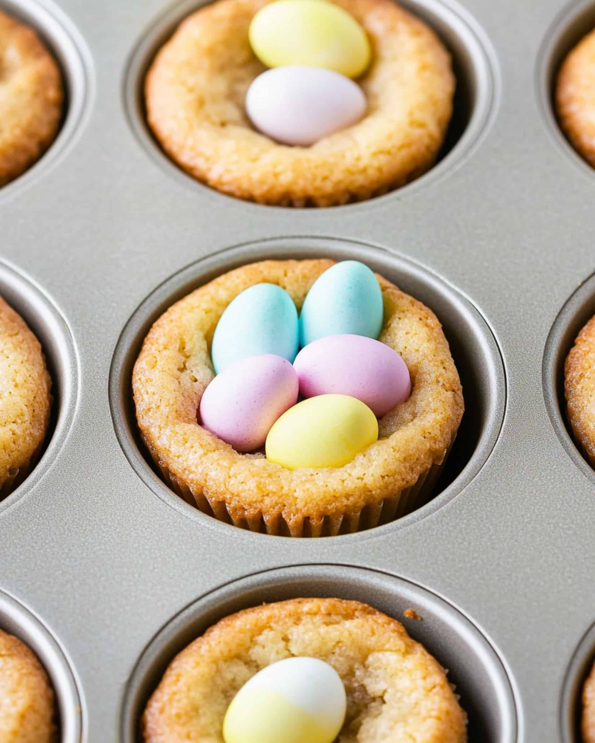 Easter Egg Chocolate Chip Cookie Cups Recipe