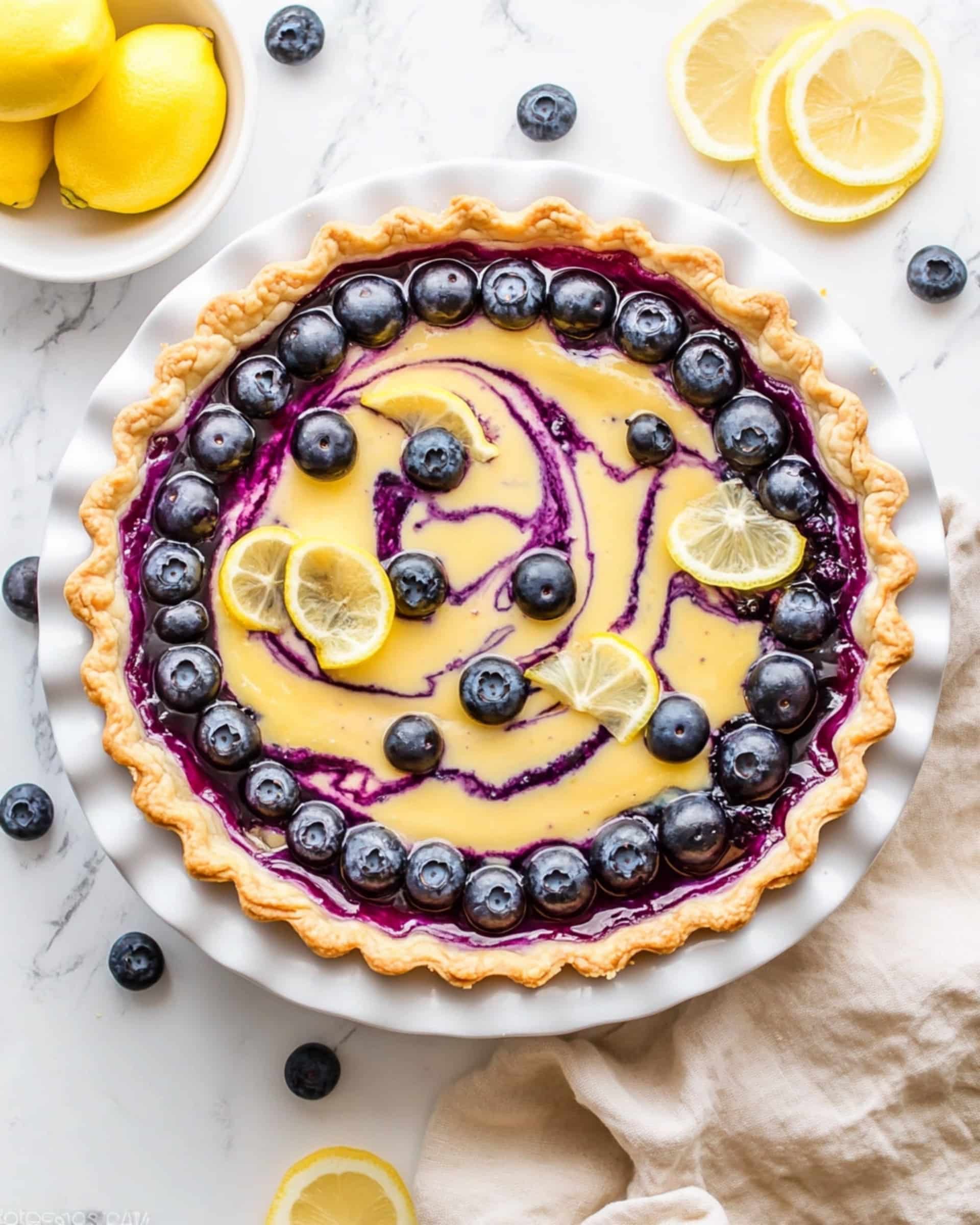 Lemon Blueberry Tart Recipe