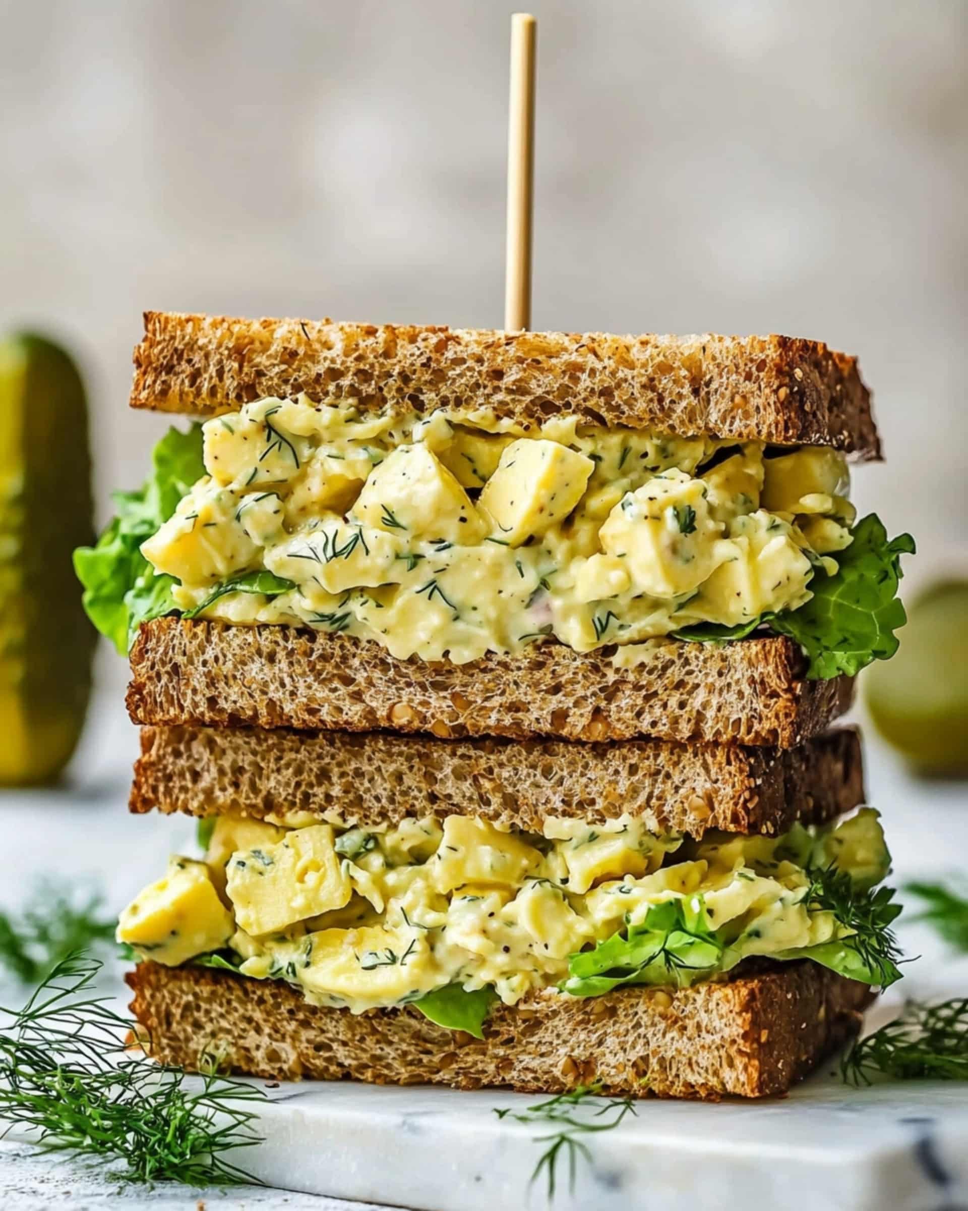 Dill Pickle Cottage Cheese Egg Salad Recipe