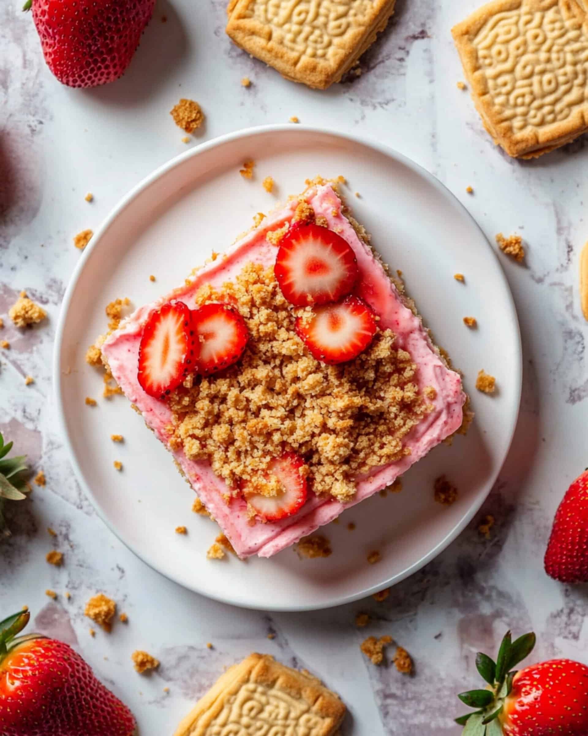 Strawberry Crunch Cottage Cheese Ice Cream Bars Recipe