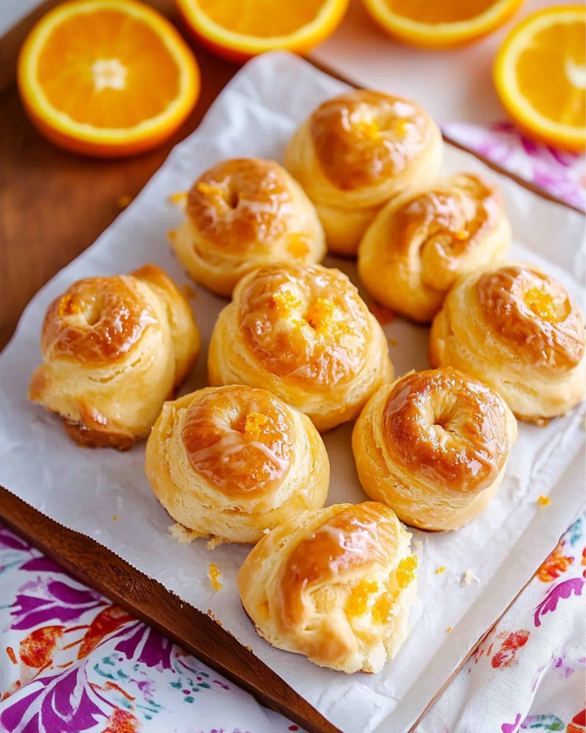 Sweet Roll Orange Knots Recipe