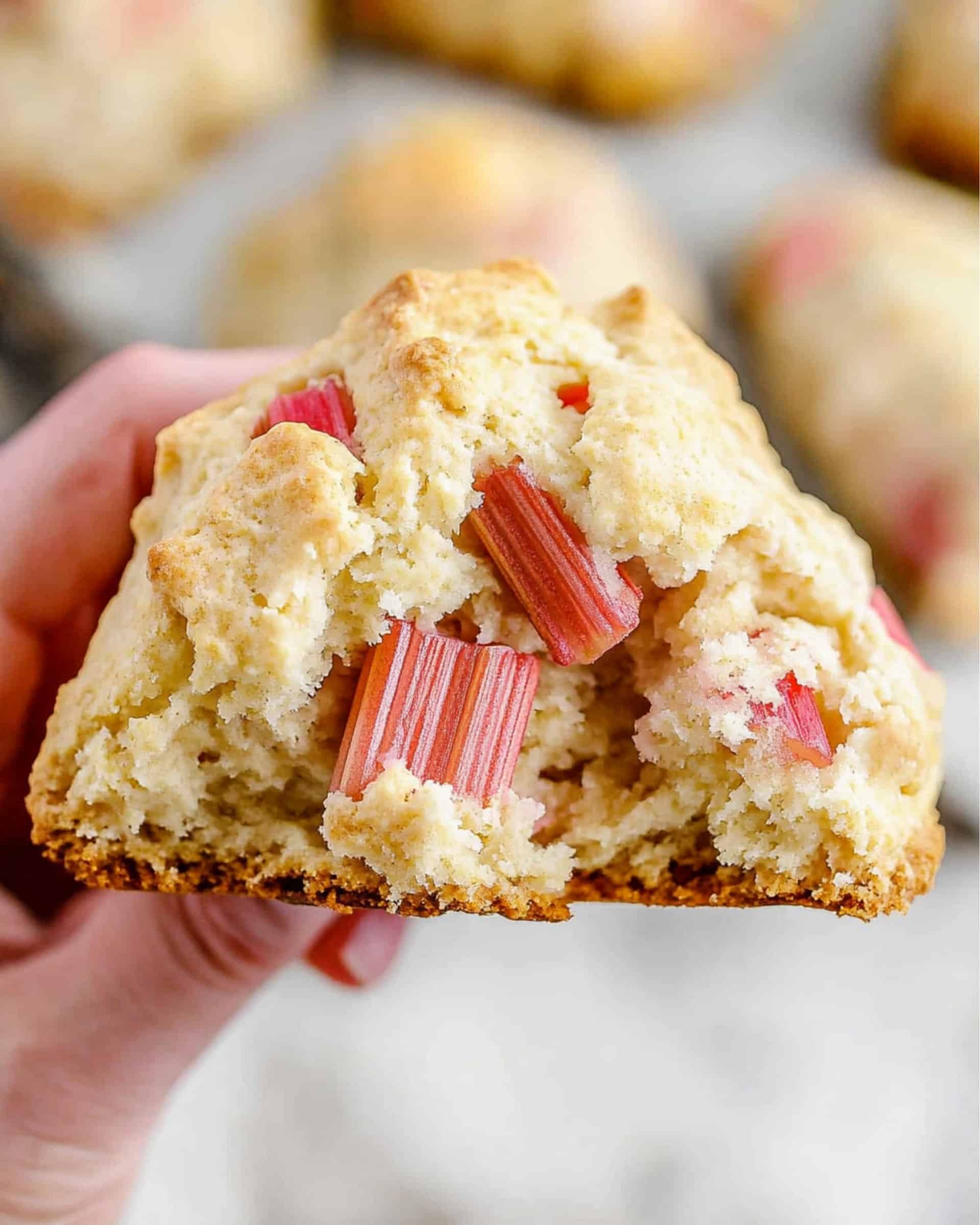 Easy Rhubarb Scones Recipe
