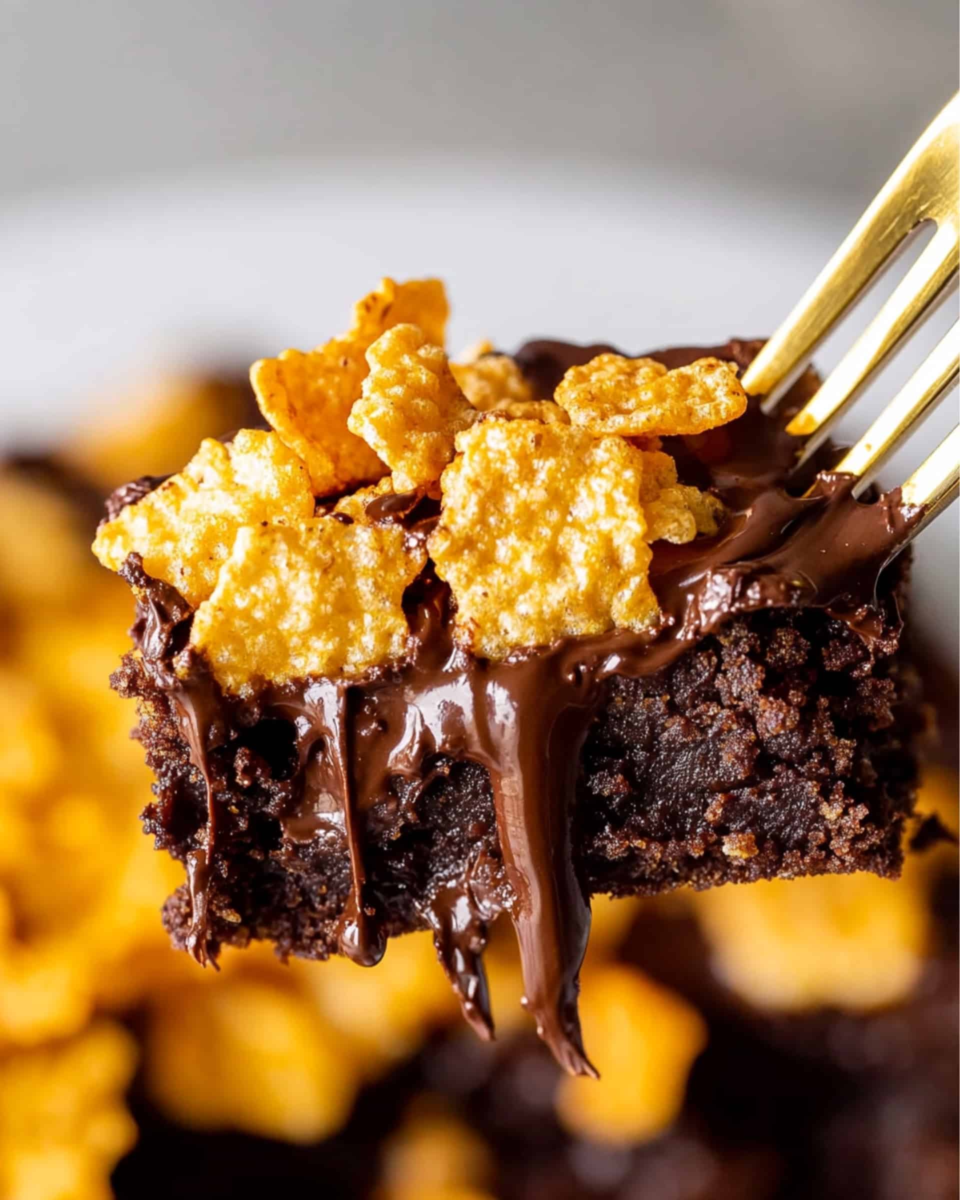 Honey Roasted Cornflake Brownies Recipe