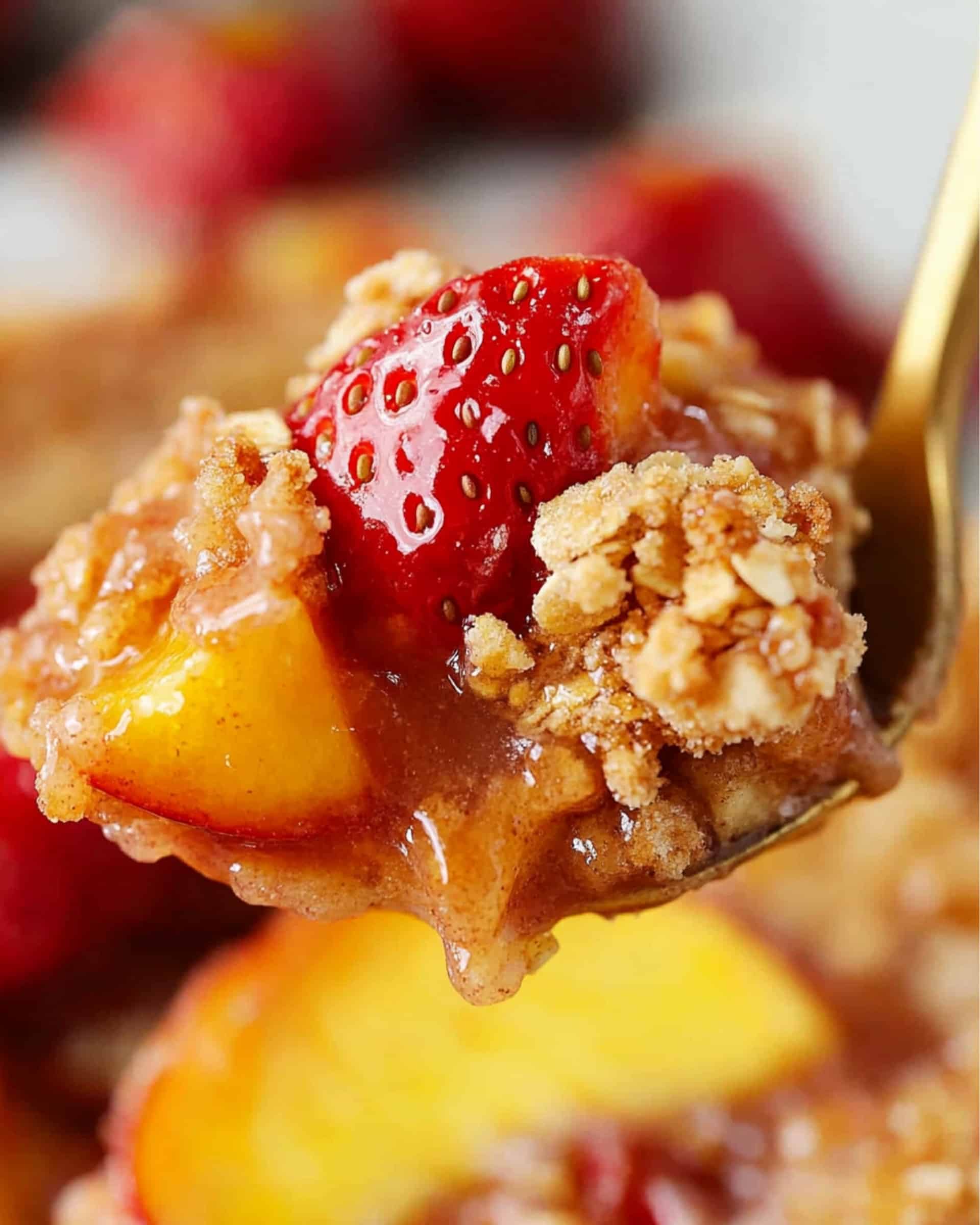Strawberry Peach Crisp Recipe