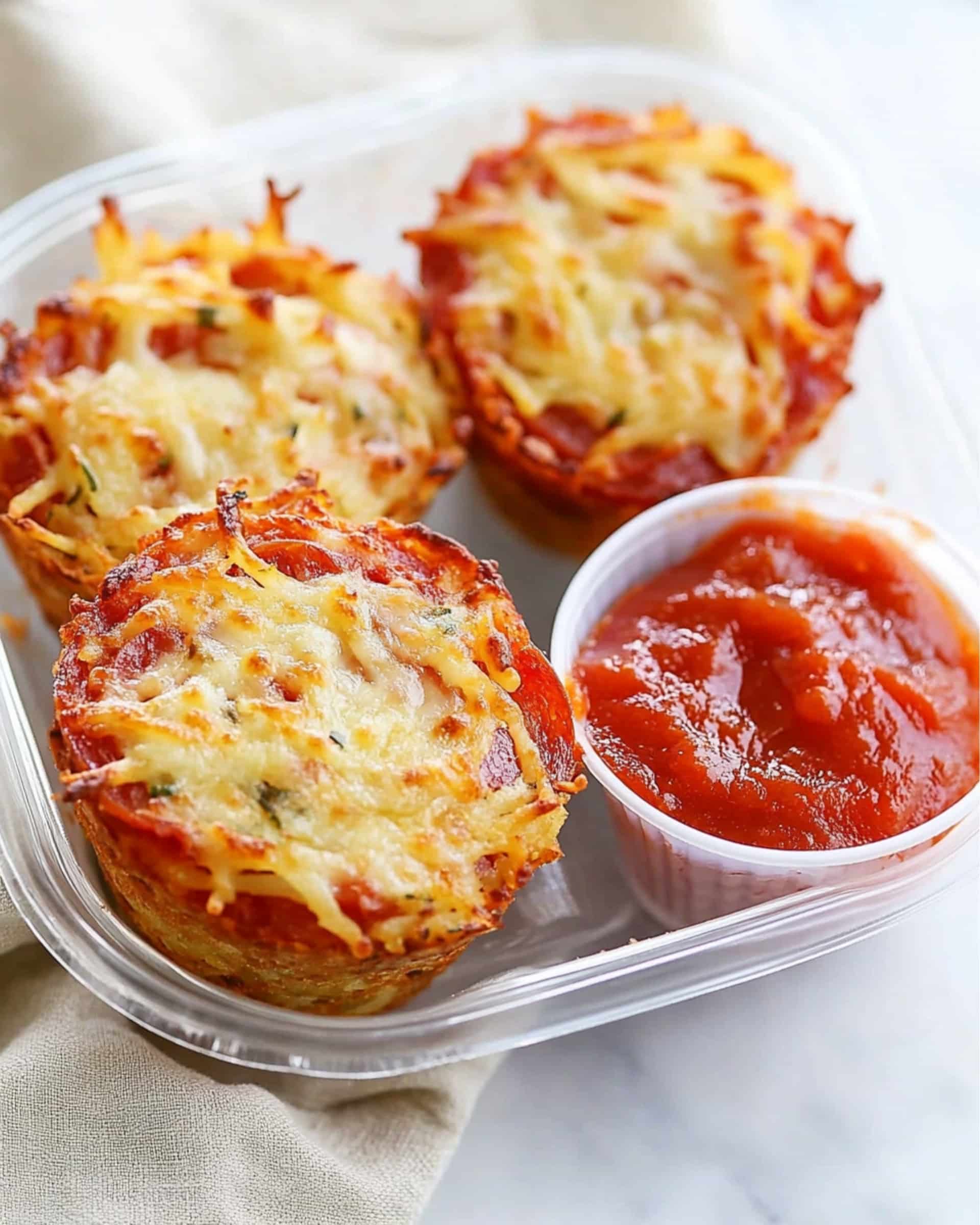 Cheesy Pizza Rice Muffins Recipe