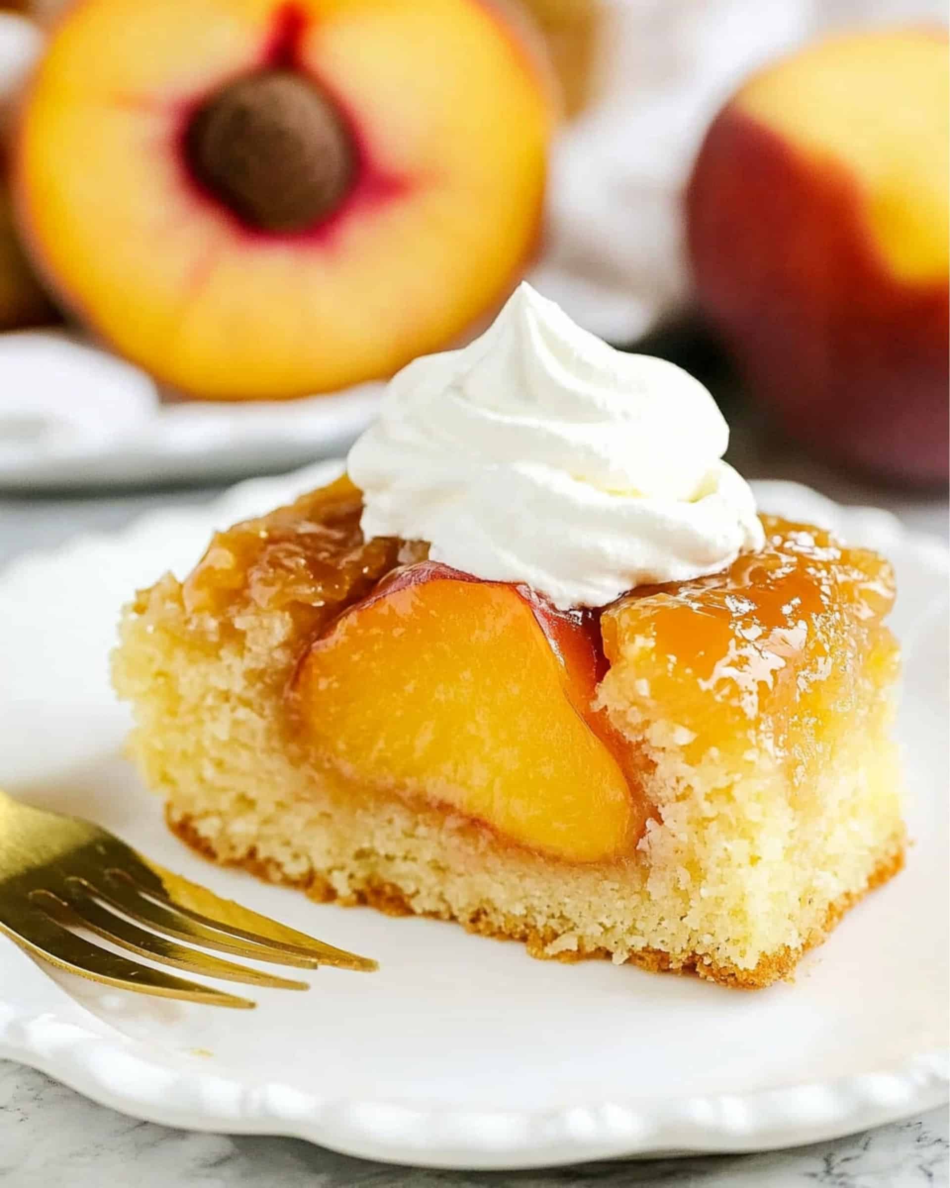 Easy Peach Custard Dessert Recipe