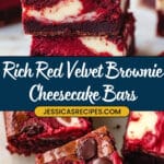 Red Velvet Chocolate Cheesecake Brownies Delight Recipe
