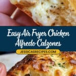 Chicken Alfredo Air Fryer Calzones Recipe
