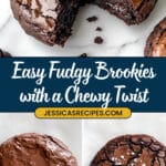 Chewy Double Chocolate Brookies Recipe