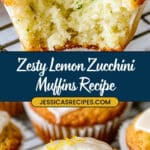 Lemon Zucchini Muffins with Tangy Glaze Recipe