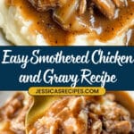 Savory Smothered Chicken with Cheesy Mashed Potatoes Recipe