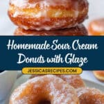 Classic Sour Cream Glazed Doughnuts Recipe