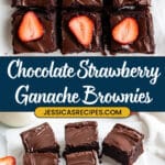 Strawberry-Topped Fudgy Chocolate Brownies Recipe