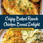 Ranch Parmesan Crusted Baked Chicken Recipe