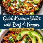 Mexican Beef and Veggie Skillet Recipe