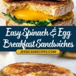 Spinach & Egg Meal Prep Breakfast Sandwiches Recipe