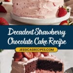 Strawberry Chocolate Layer Cake Recipe