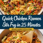 Honey Ginger Chicken Ramen Stir-Fry Recipe