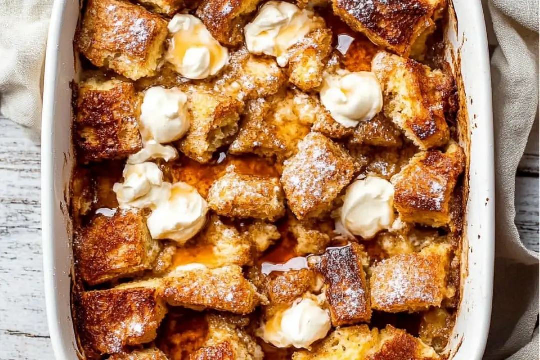 Baked Cream Cheese French Toast Casserole Recipe