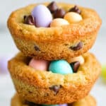 Easter Egg Chocolate Chip Cookie Cups Recipe
