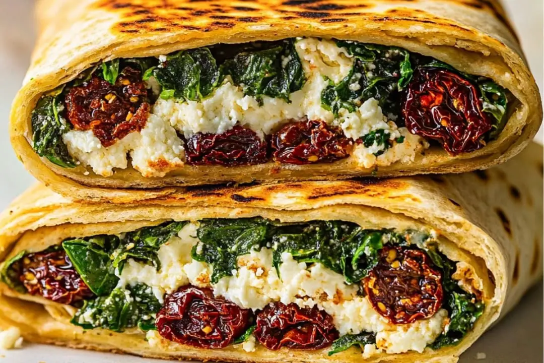 High-Protein Spinach and Feta Wraps Recipe
