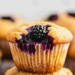 Healthy Blackberry Oatmeal Muffins Recipe