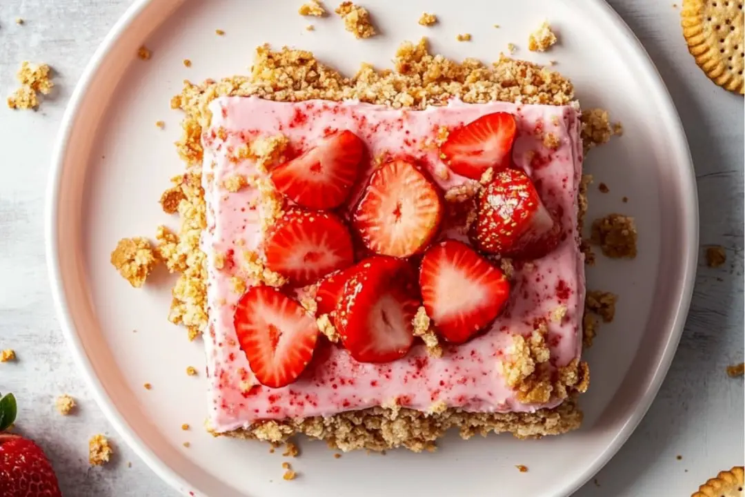 Strawberry Crunch Cottage Cheese Ice Cream Bars Recipe