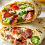 Jalapeno Popper Shredded Chicken Wraps Recipe