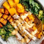 Chicken Buddha Bowl with Spicy Mango Sauce Recipe