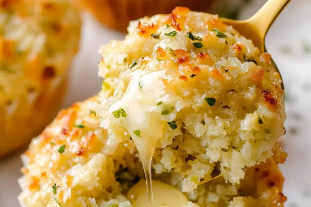 Lemon Butter Salmon Rice Muffins Recipe