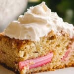 Rhubarb Cinnamon Pecan Cake Recipe