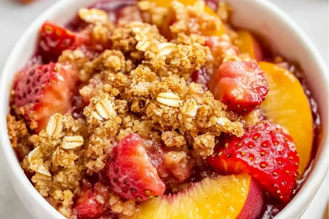 Strawberry Peach Crisp Recipe
