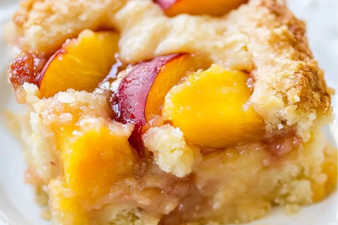 Easy Peach Custard Dessert Recipe