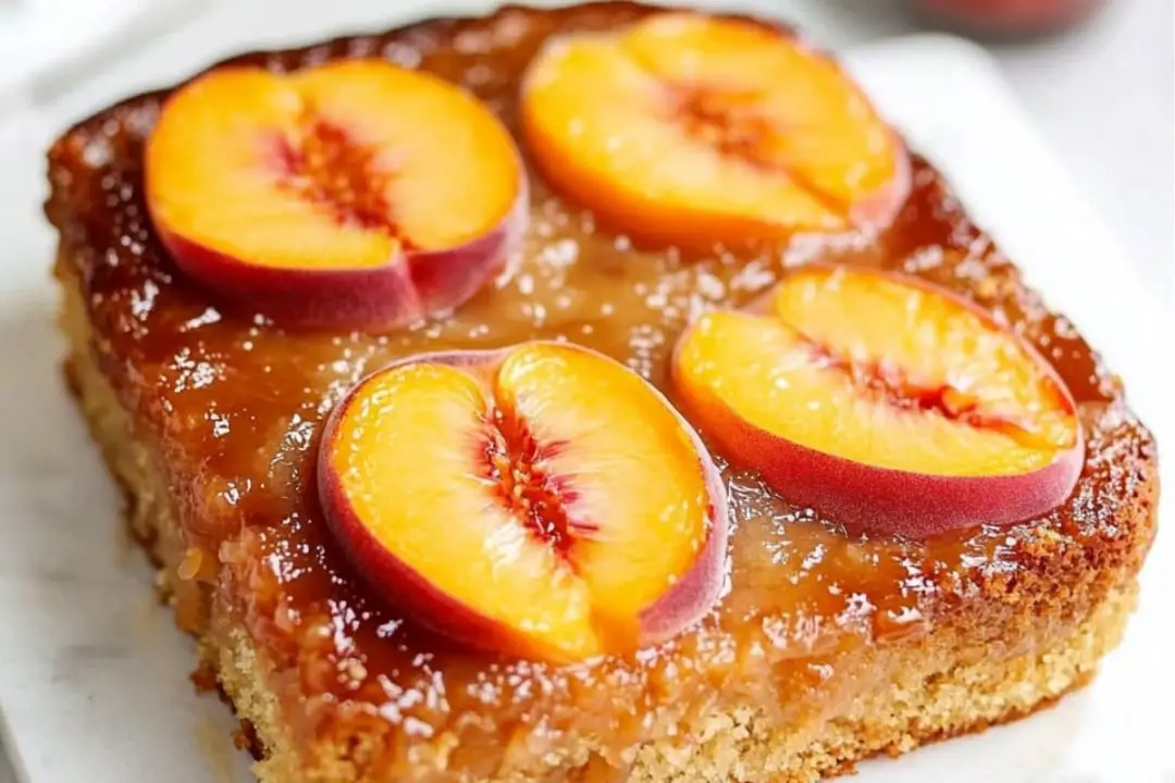 Easy Peach Custard Dessert Recipe