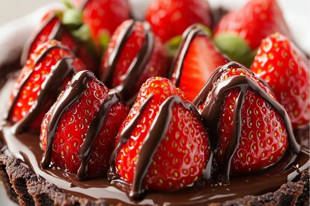 Chocolate Covered Strawberry Ganache Tart Recipe