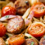 Chicken Sausage Fettuccine Alfredo Recipe