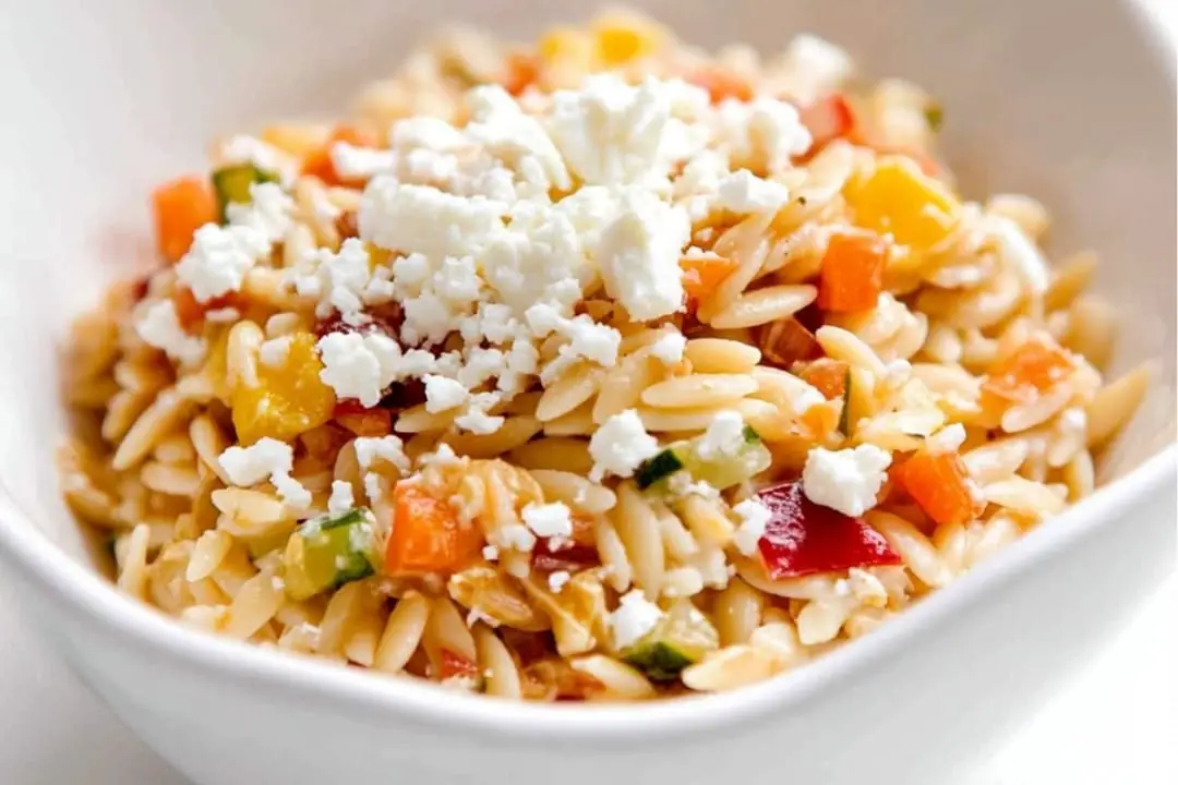 Sundried Tomato Feta Orzo Salad Recipe
