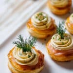 Smoked Salmon and Goat Cheese Puff Pastry Bites Recipe